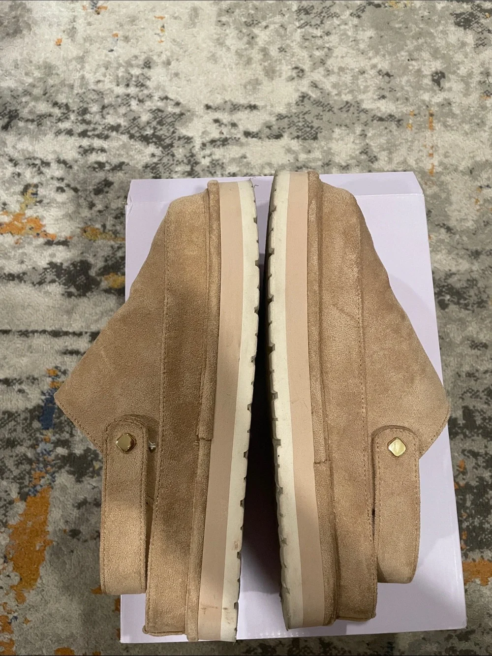Madden Girl Sand Suede Platform Mule with Buckle